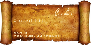 Czeizel Lili névjegykártya